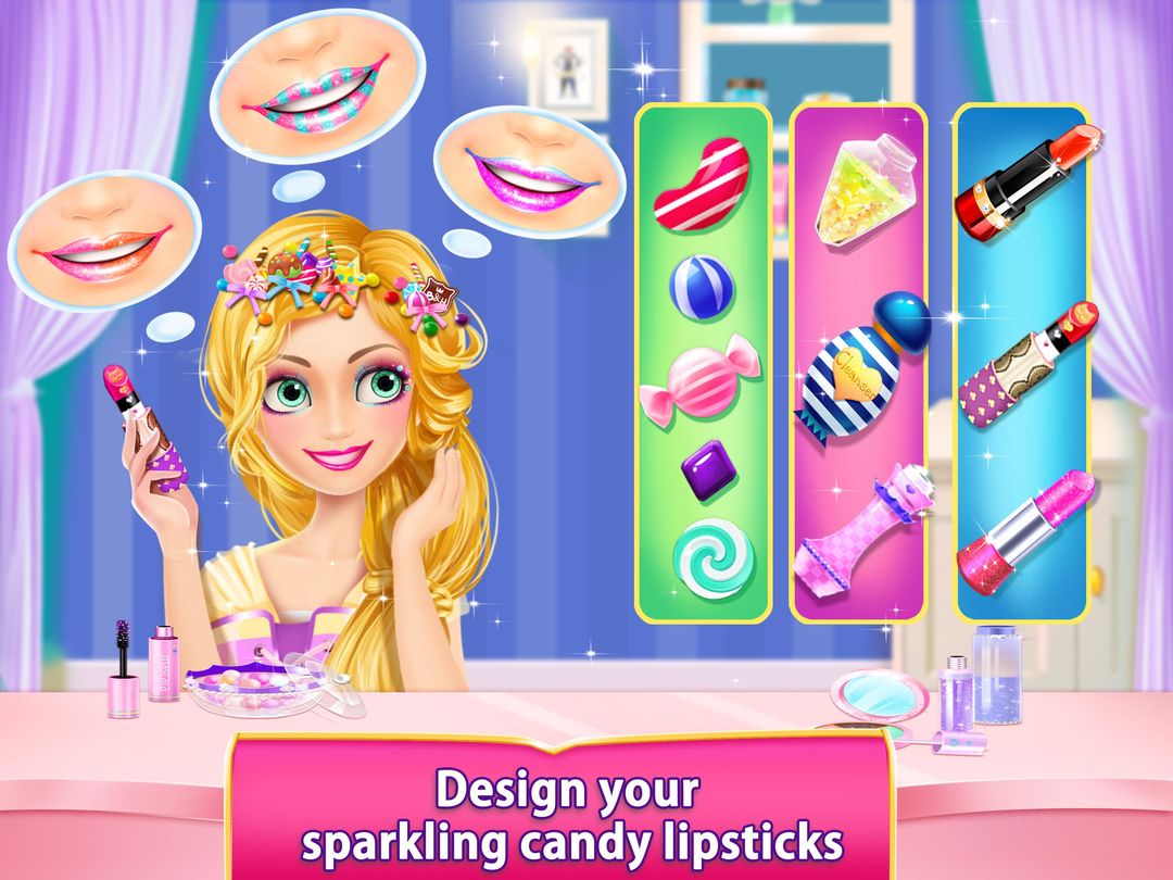 Screenshot of Long Hair Princess Candy Salon
