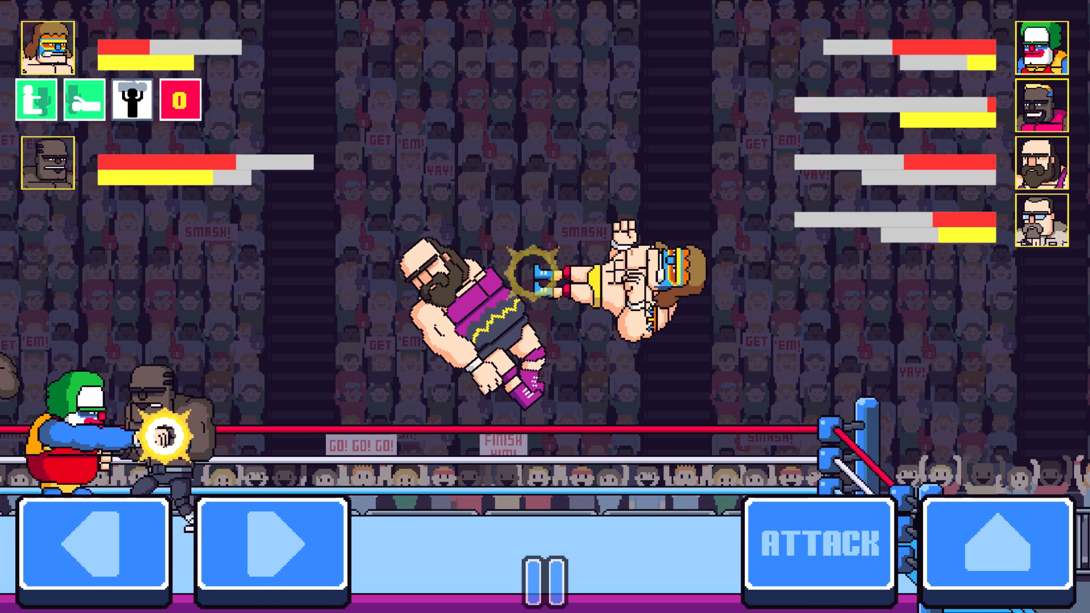Rowdy City Wrestling Game Screenshot