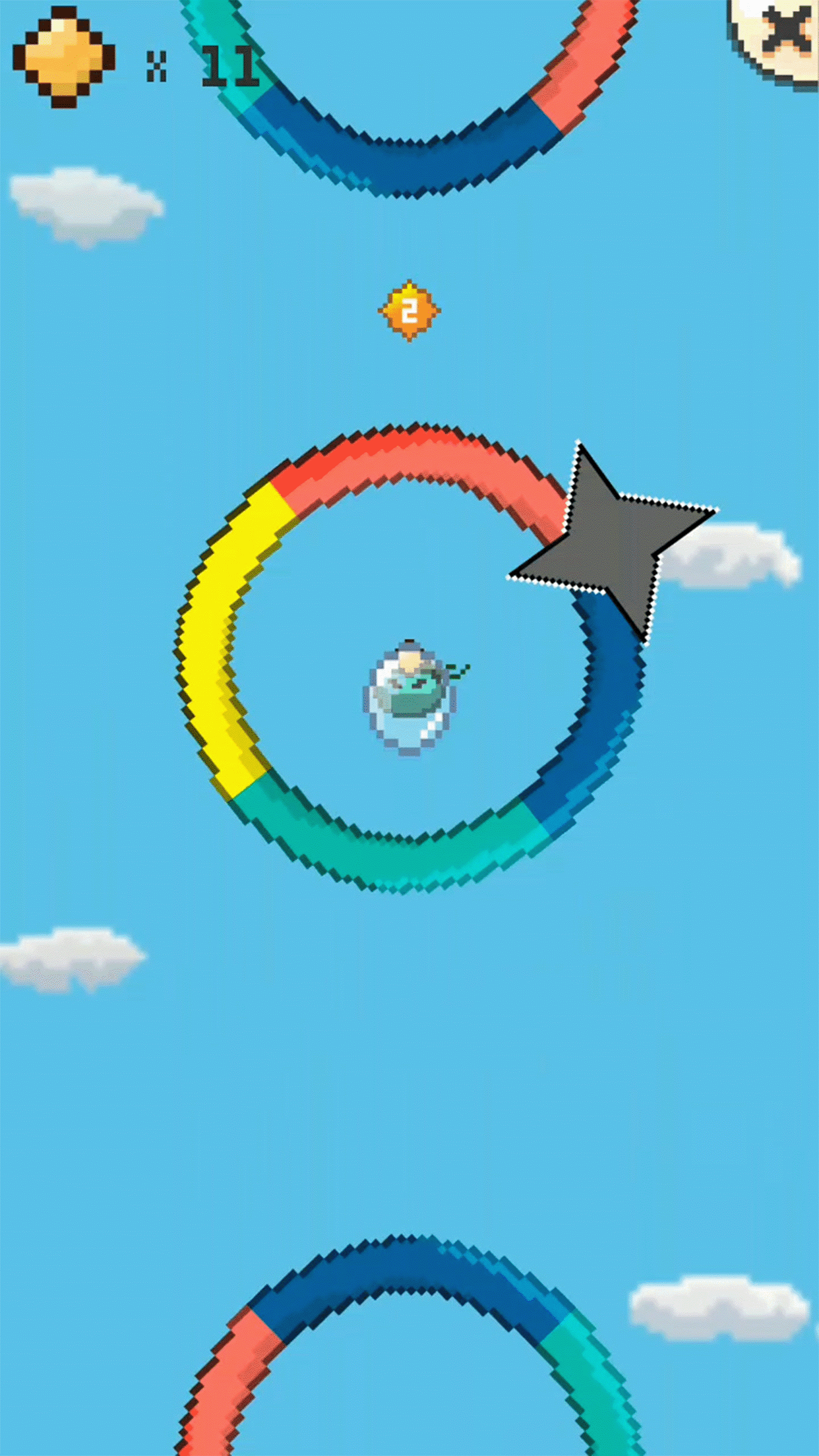 Pixel Color Loop Game Screenshot