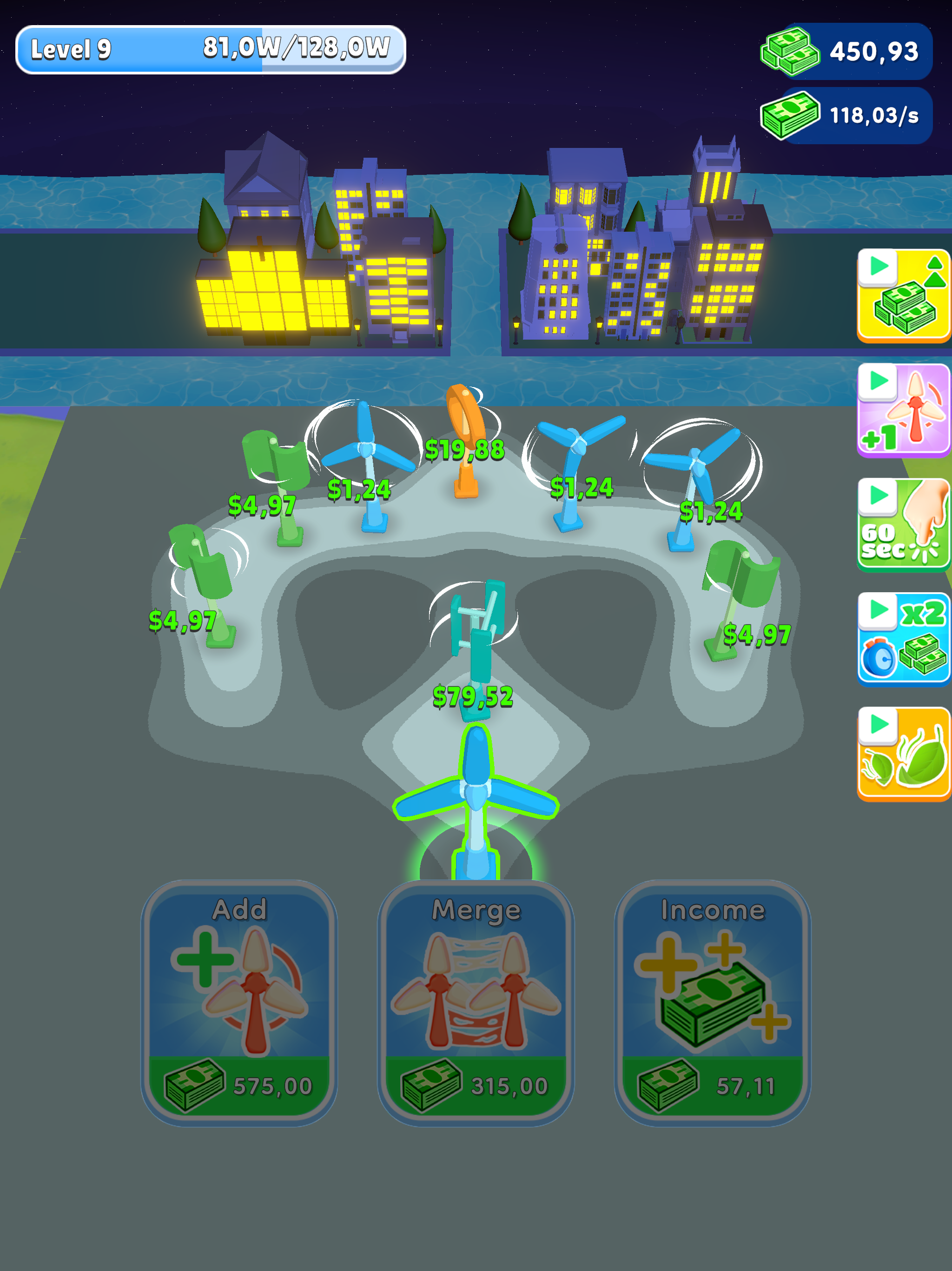 Wind Energy Idle ภาพหน้าจอเกม
