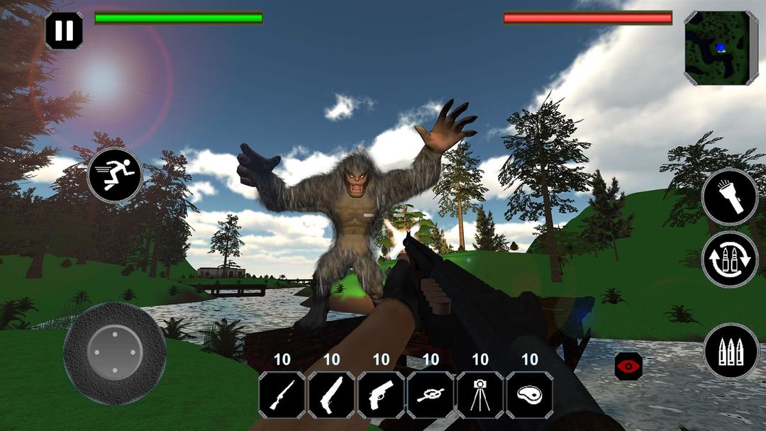 Finding Bigfoot - Yeti Monster Survival Game 게임 스크린 샷