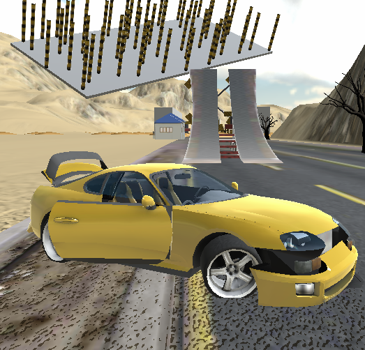Car Crash Simulator : Desert Game Screenshot