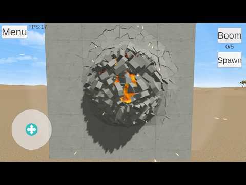 Screenshot of the video of Destruction simulator sandbox