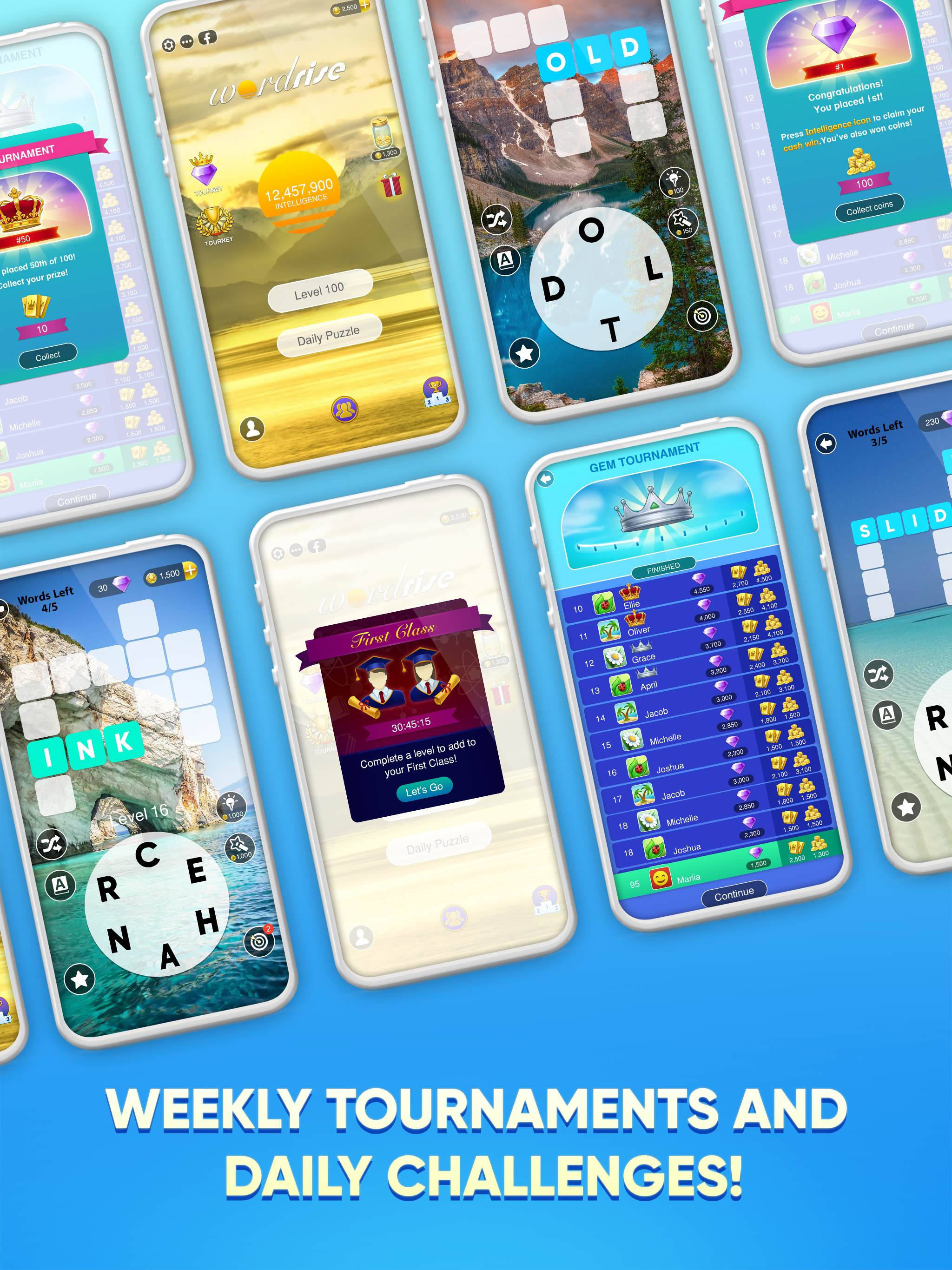 Screenshot 10 of WordRise - Live Word Scramble Tournaments 