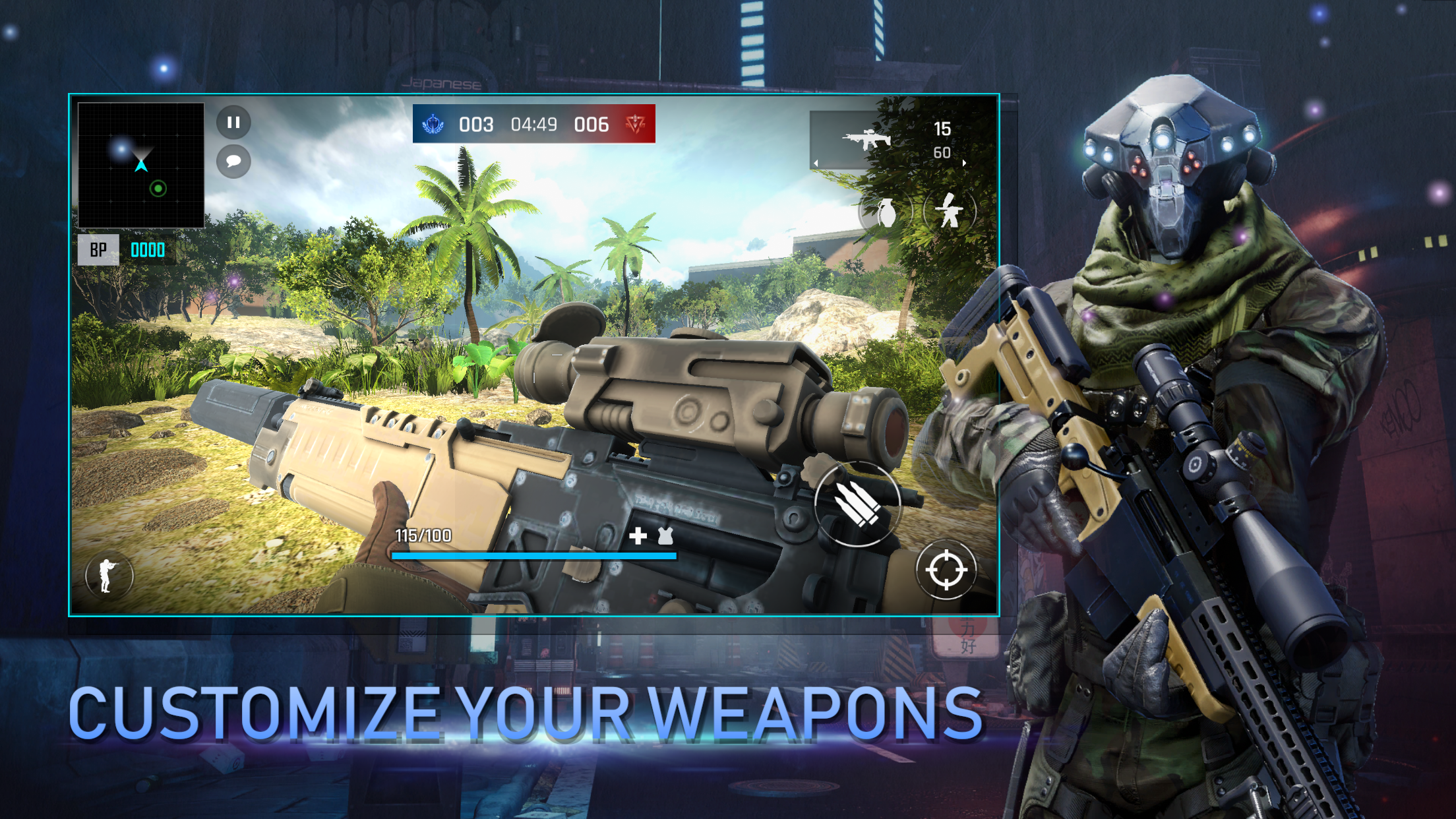 Screenshot 1 of Phun Wars: juego de disparos en primera persona multijugador 