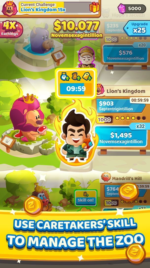 Pocket Zoo : Idle Keeper screenshot game