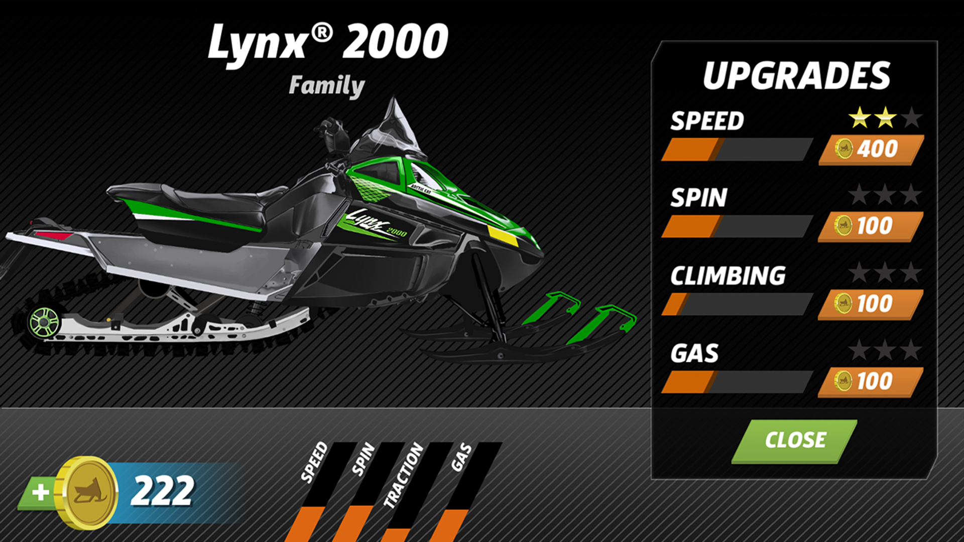 Arctic Cat® Snowmobile Racing Game Screenshot