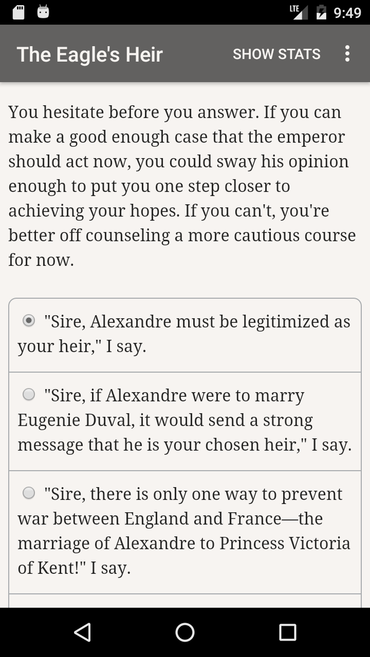 Cuplikan Layar Game The Eagle's Heir