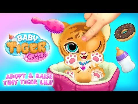 Screenshot of the video of Baby Tiger Care