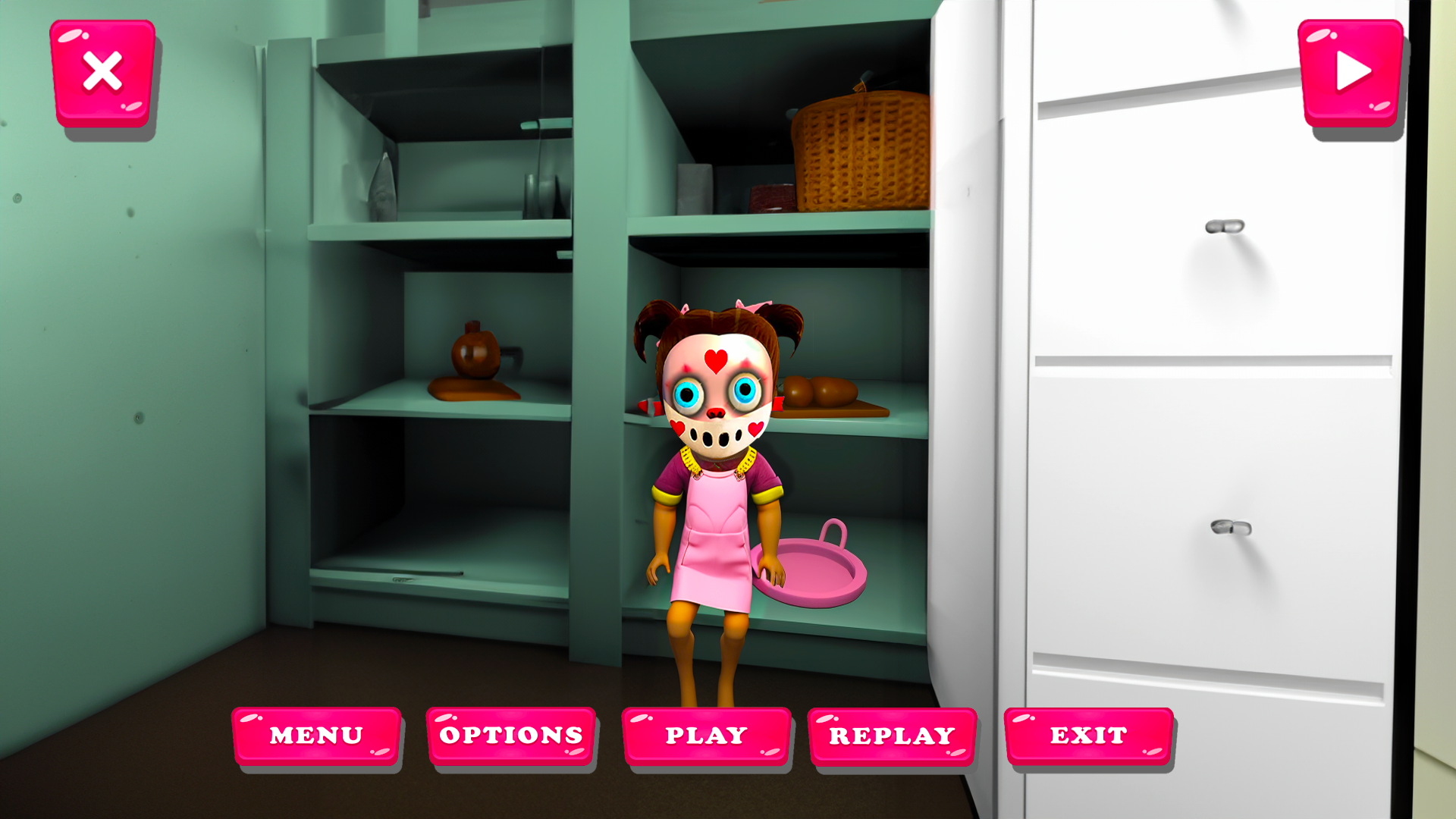 Baby Pink House Escape 3D ゲームのスクリーンショット