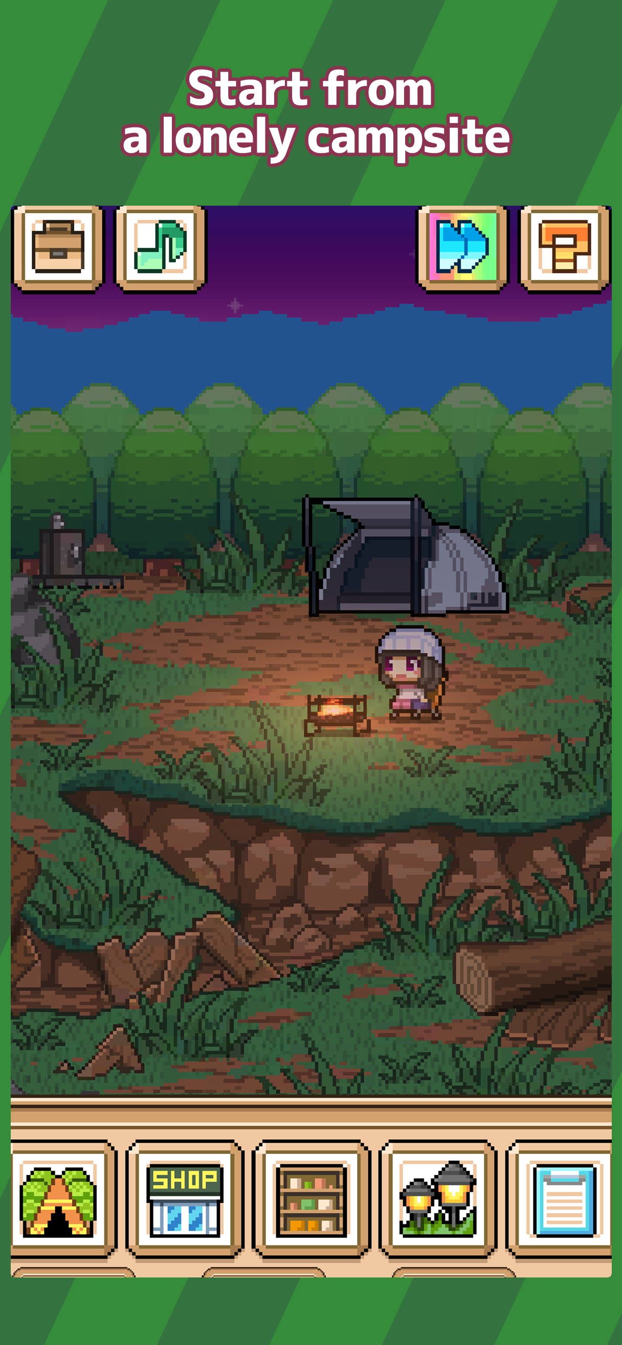 Screenshot of Camp Idle Master