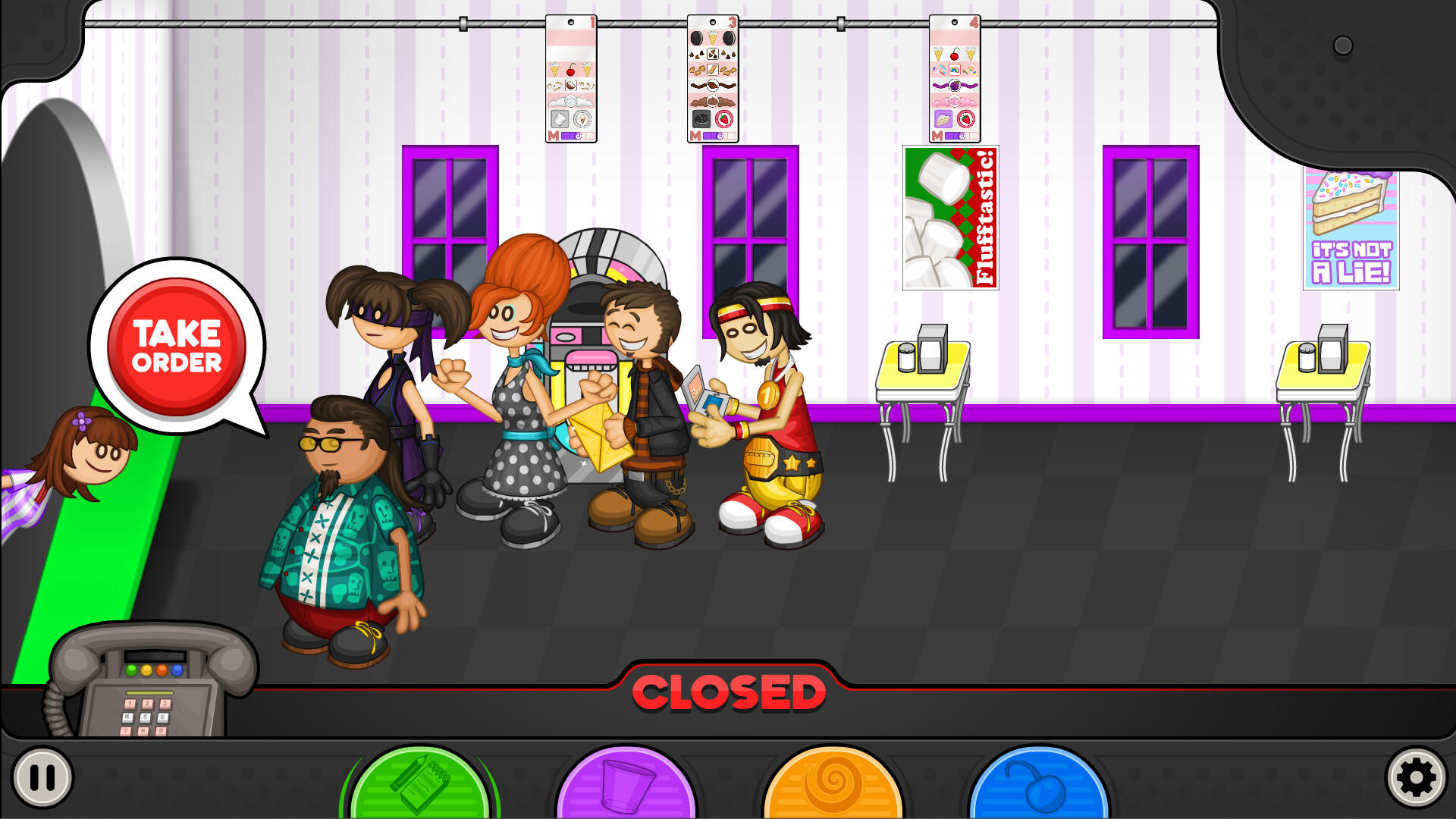 Papa's Freezeria Deluxe Game Screenshot