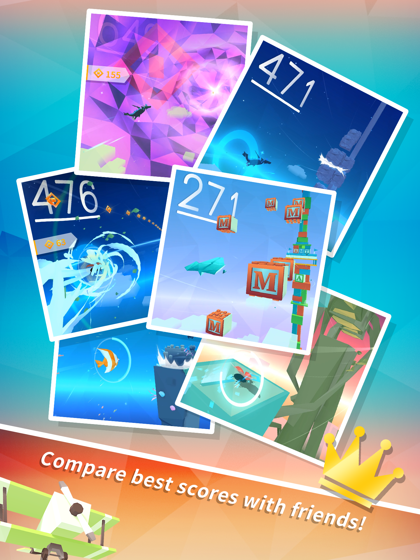 Sky Surfing Game Screenshot