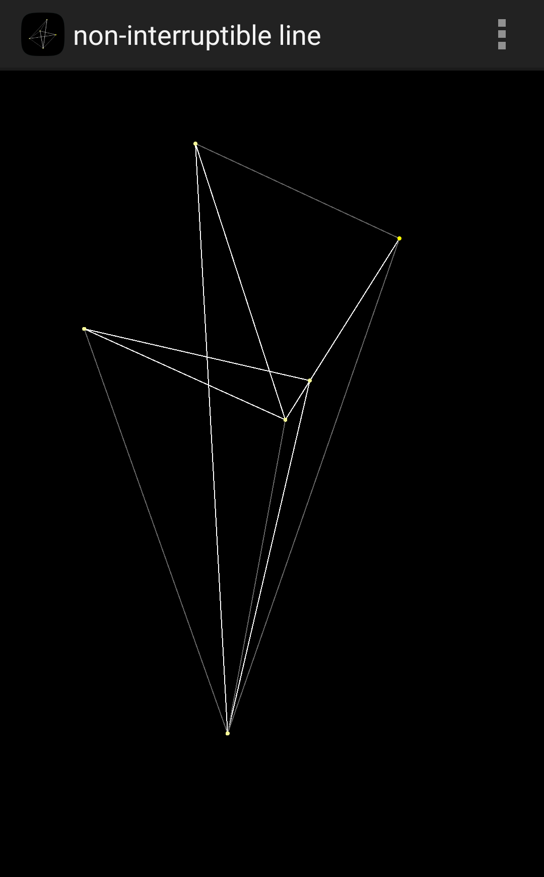 non-interruptible line ゲームのスクリーンショット