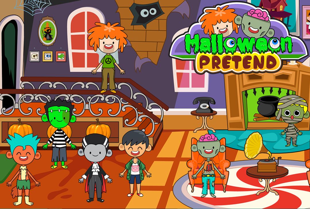 My Pretend Halloween Town screenshot game