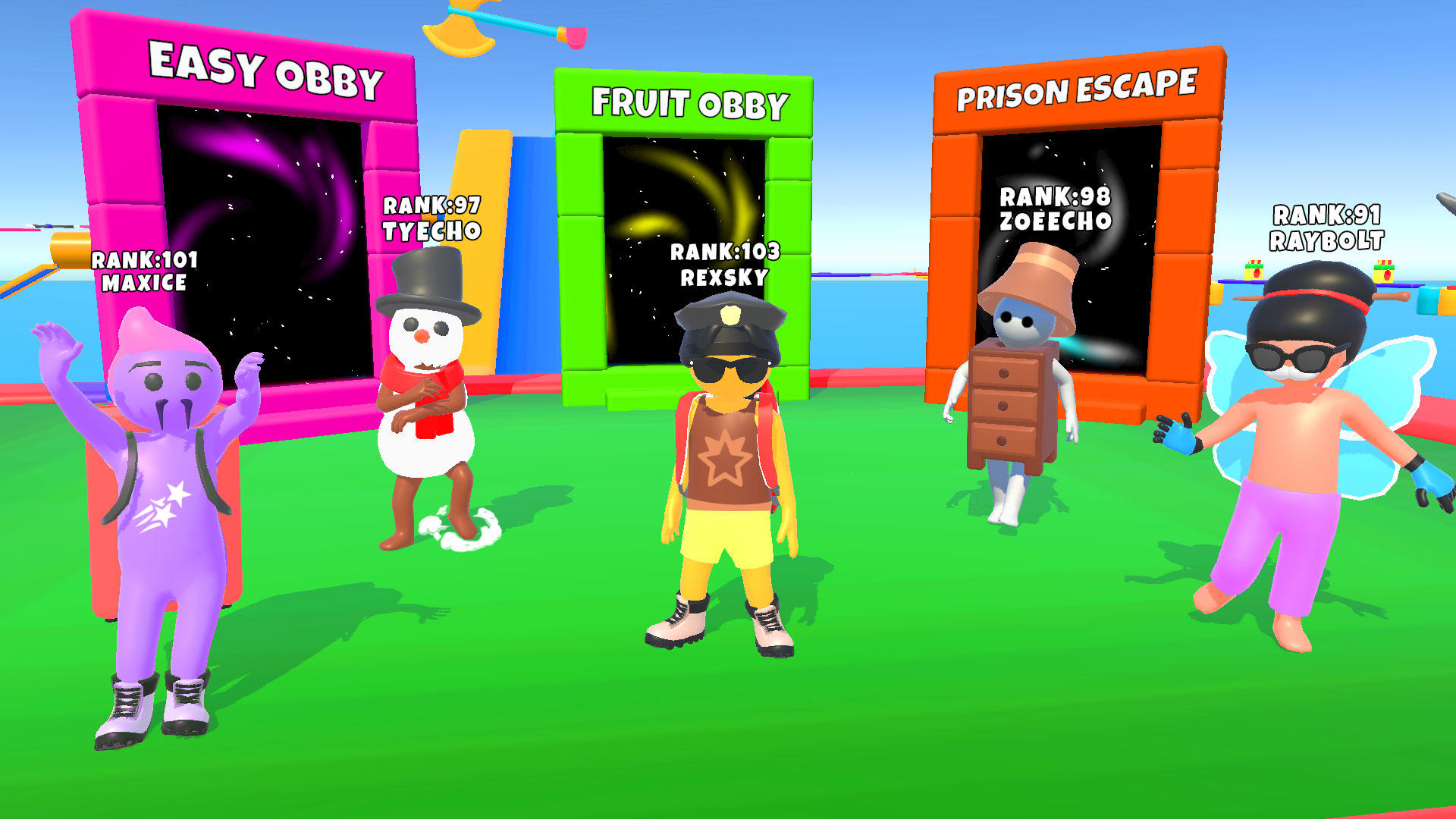 Obby Parkour: Obby Games Game Screenshot