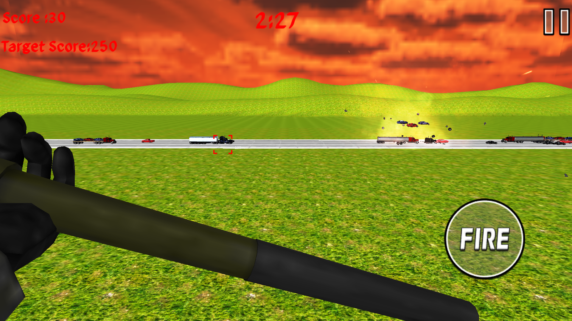 Rocket Launcher Traffic Shooter Game Screenshot