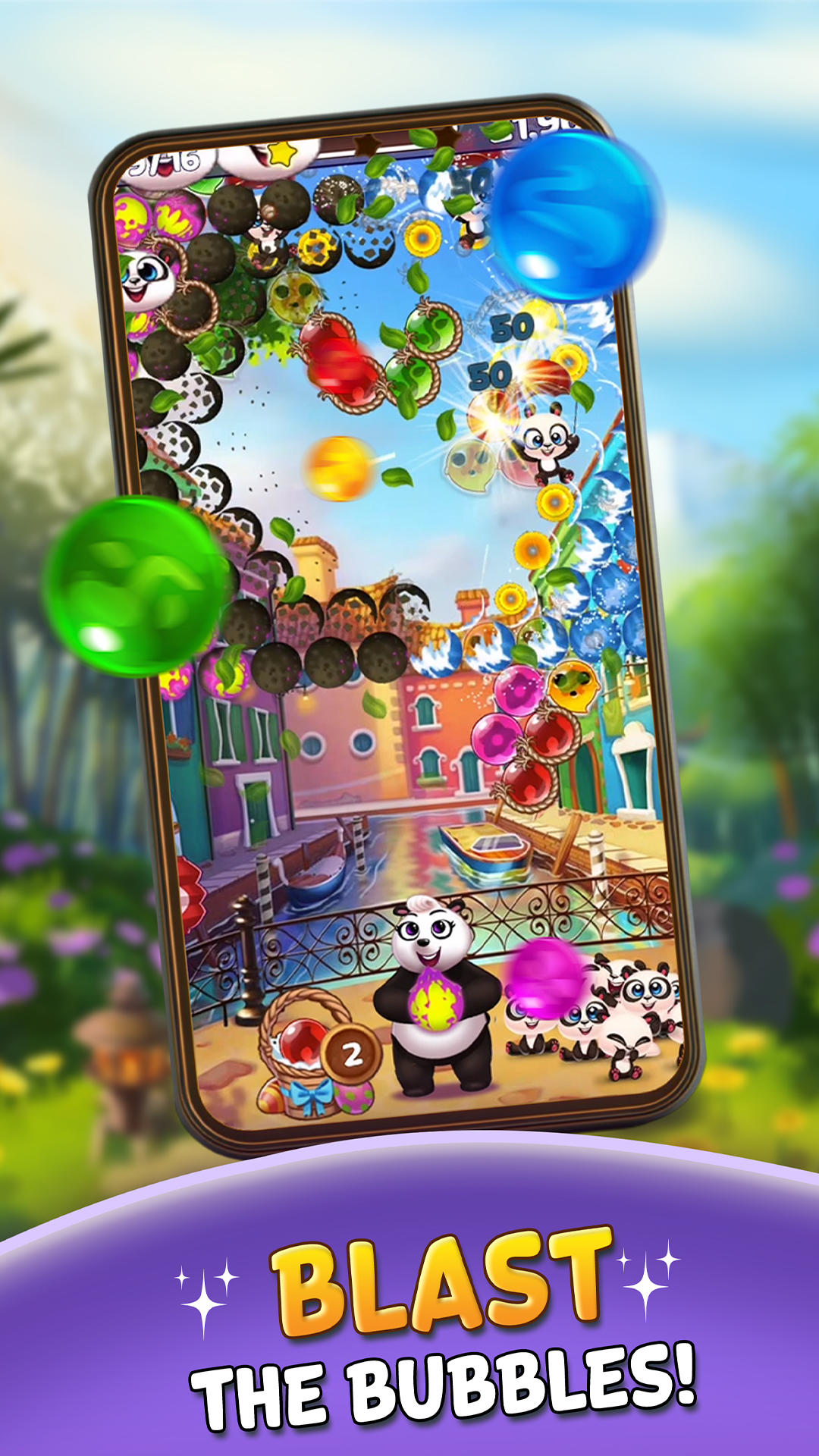 Скриншот игры Bubble Shooter: Panda Pop!