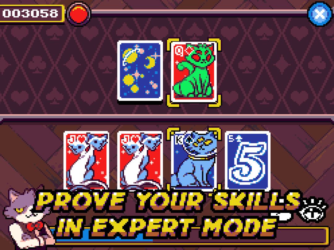 Cat Stacks Fever: endless speed card game 게임 스크린 샷