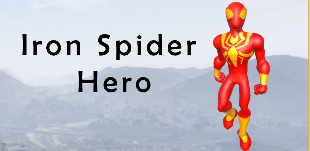 Banner of Iron Stickman Spider Rope Hero Gangstar City 1.3