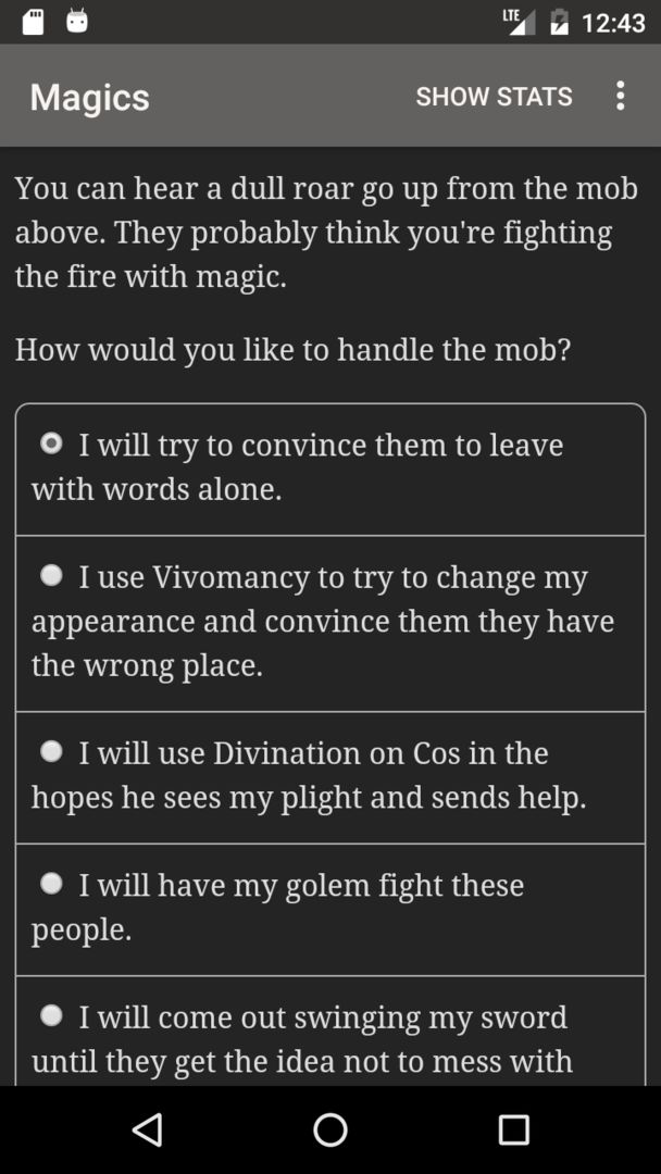 Choice of Magics screenshot game
