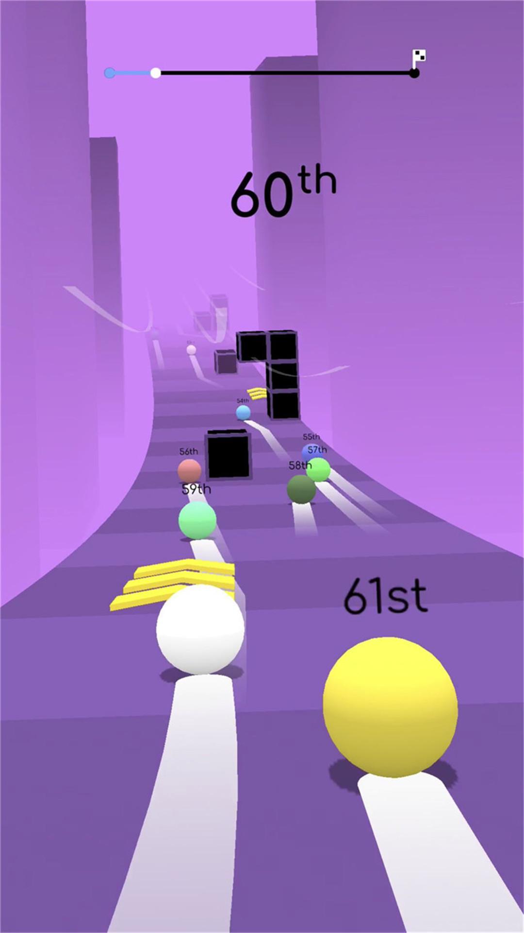 Racing Balls 3D Game Screenshot