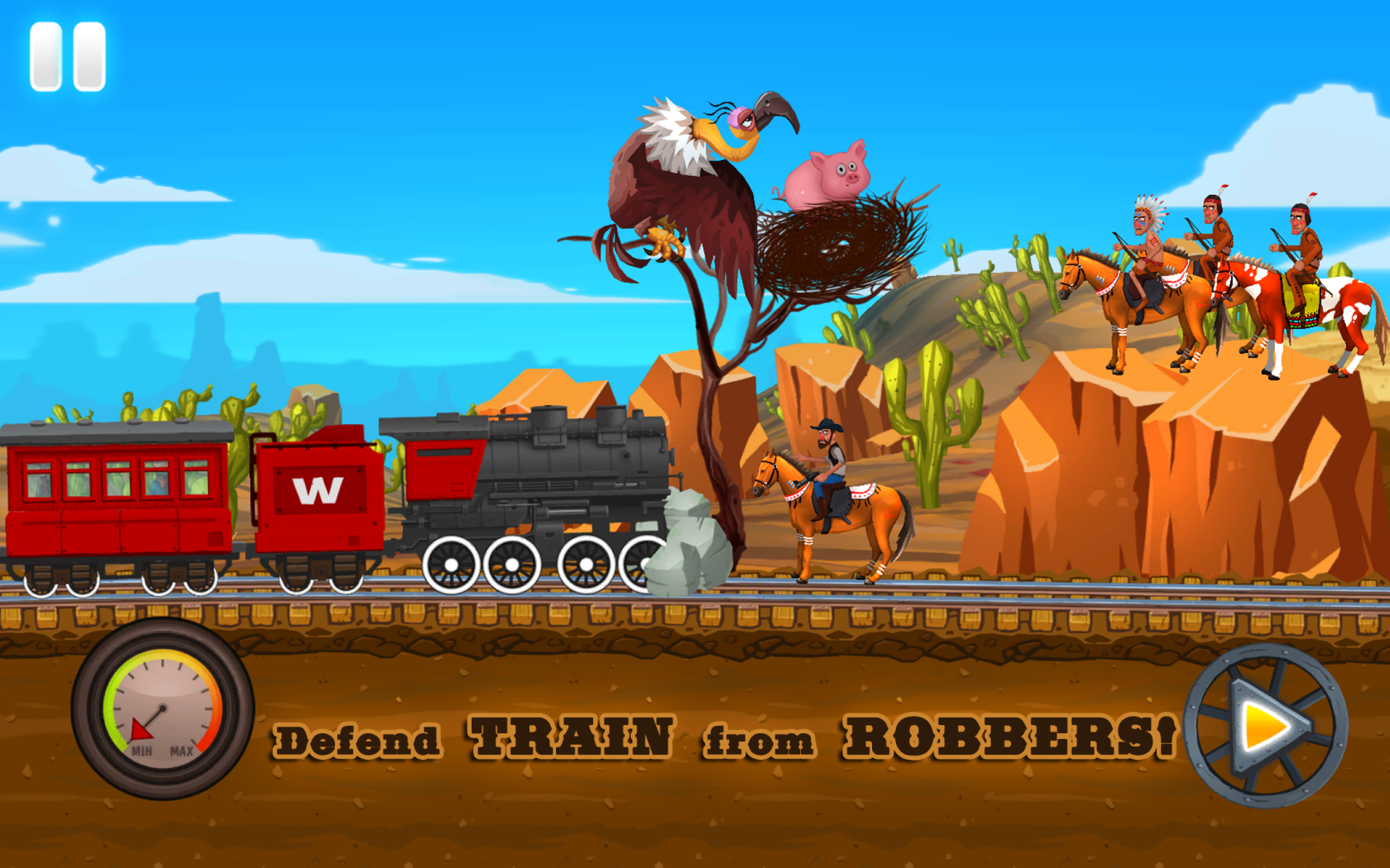 Cuplikan Layar Game Fun Kids Train 3: Western Adventure