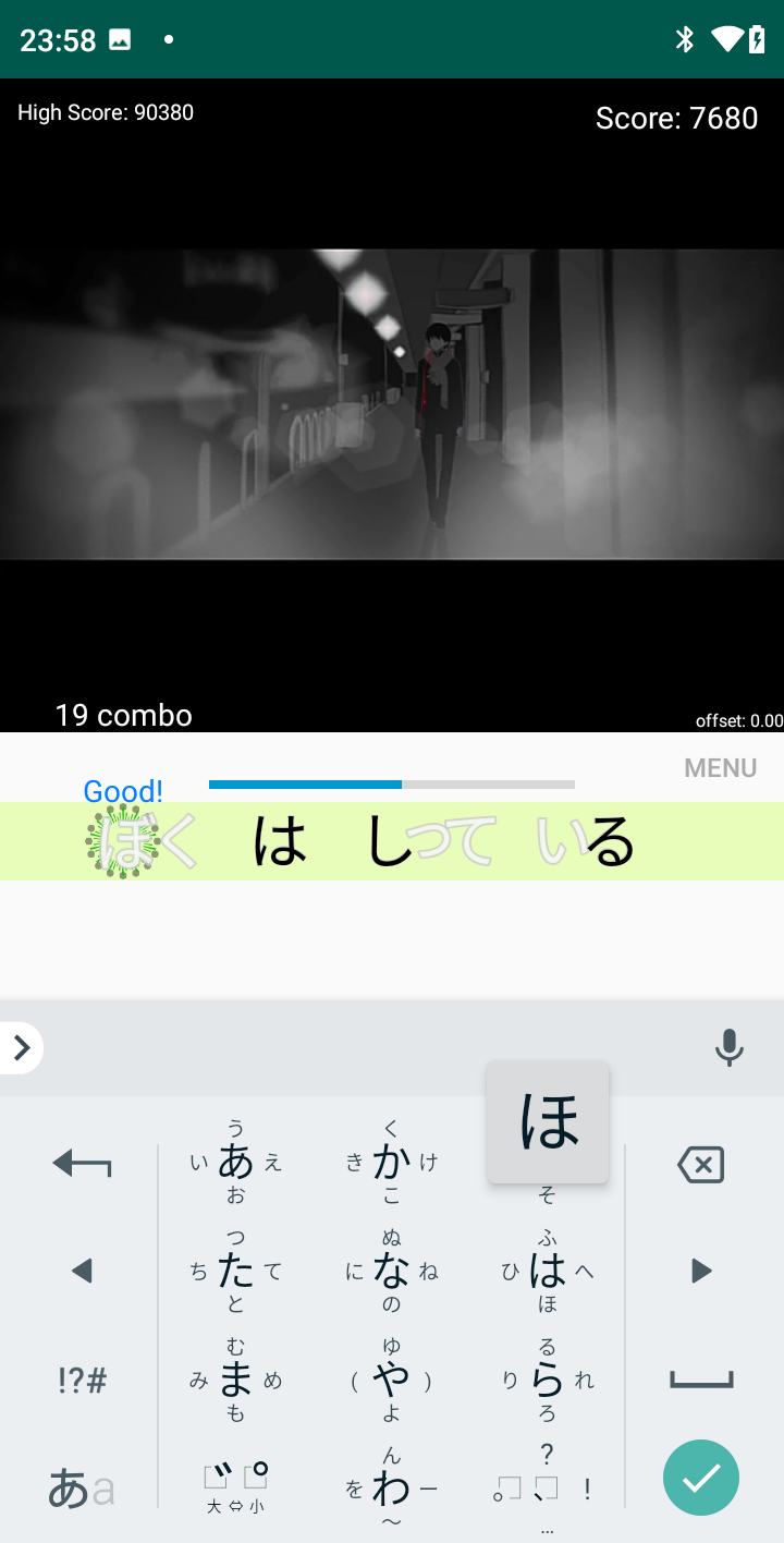 Screenshot 3 of NicoFlick - Flick Input Rhythm Game 1.10.a3