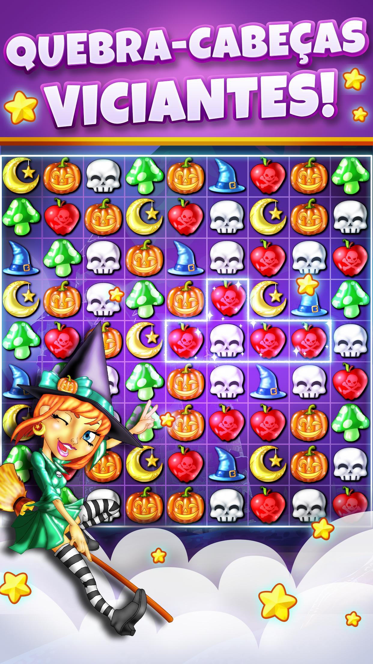 Captura de Tela do Jogo Witch Puzzle - Jogos de Combin