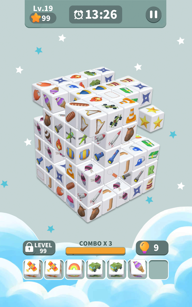 Screenshot of Cube Master 3D - Match 3 & Puzzle Game