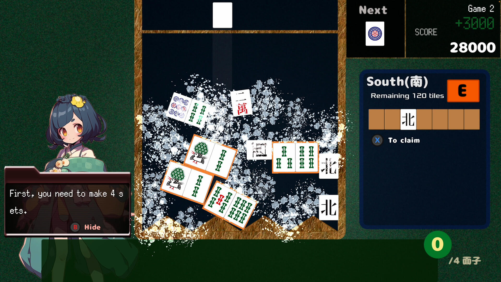 Drop Mahjong tiles ภาพหน้าจอเกม