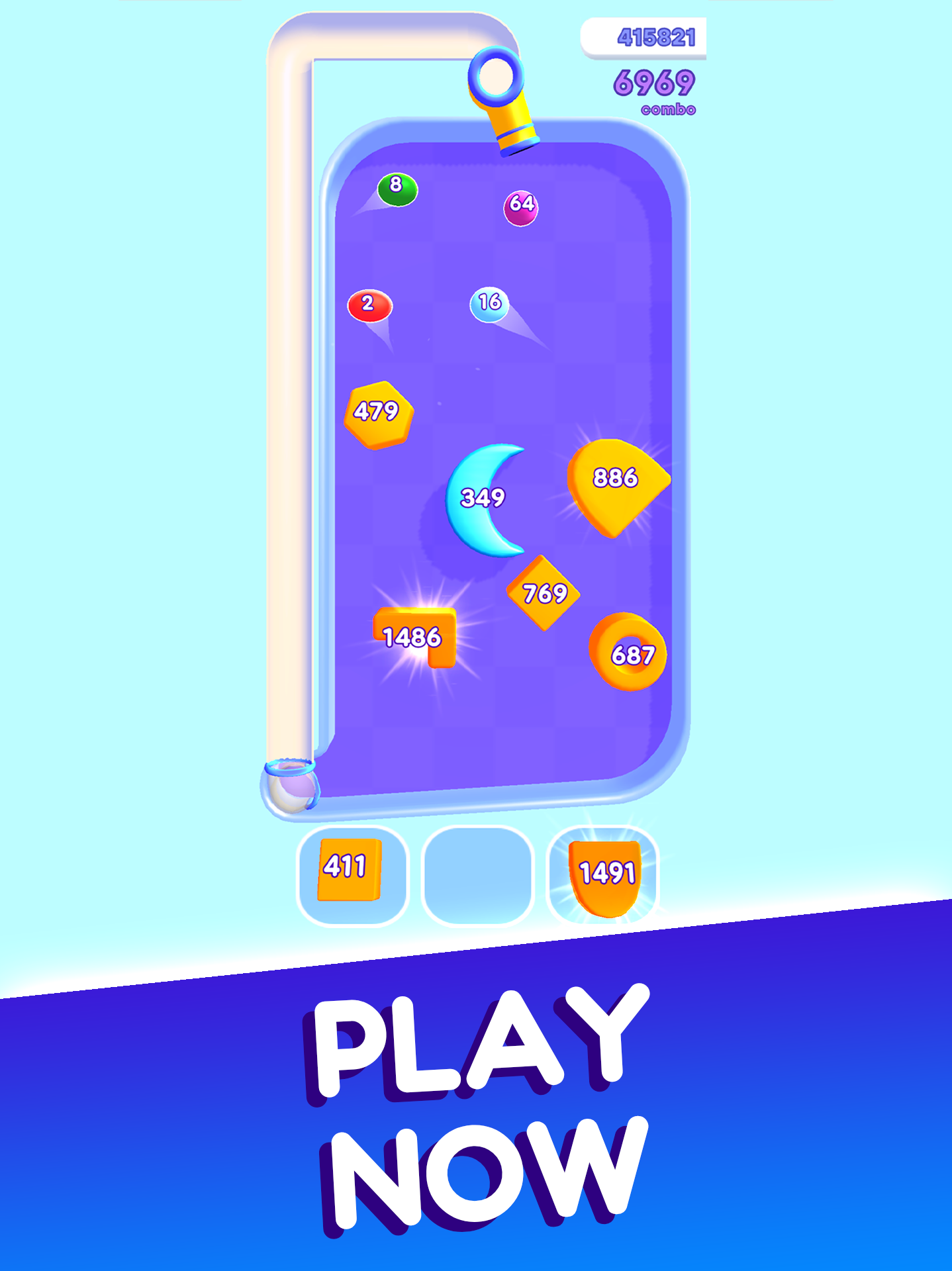 2048 Destruction Balls ゲームのスクリーンショット
