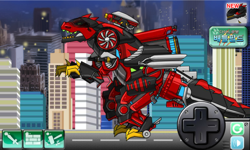 Cuplikan Layar Game 합체! 다이노 로봇 - 티라노더하이웨이 공룡게임