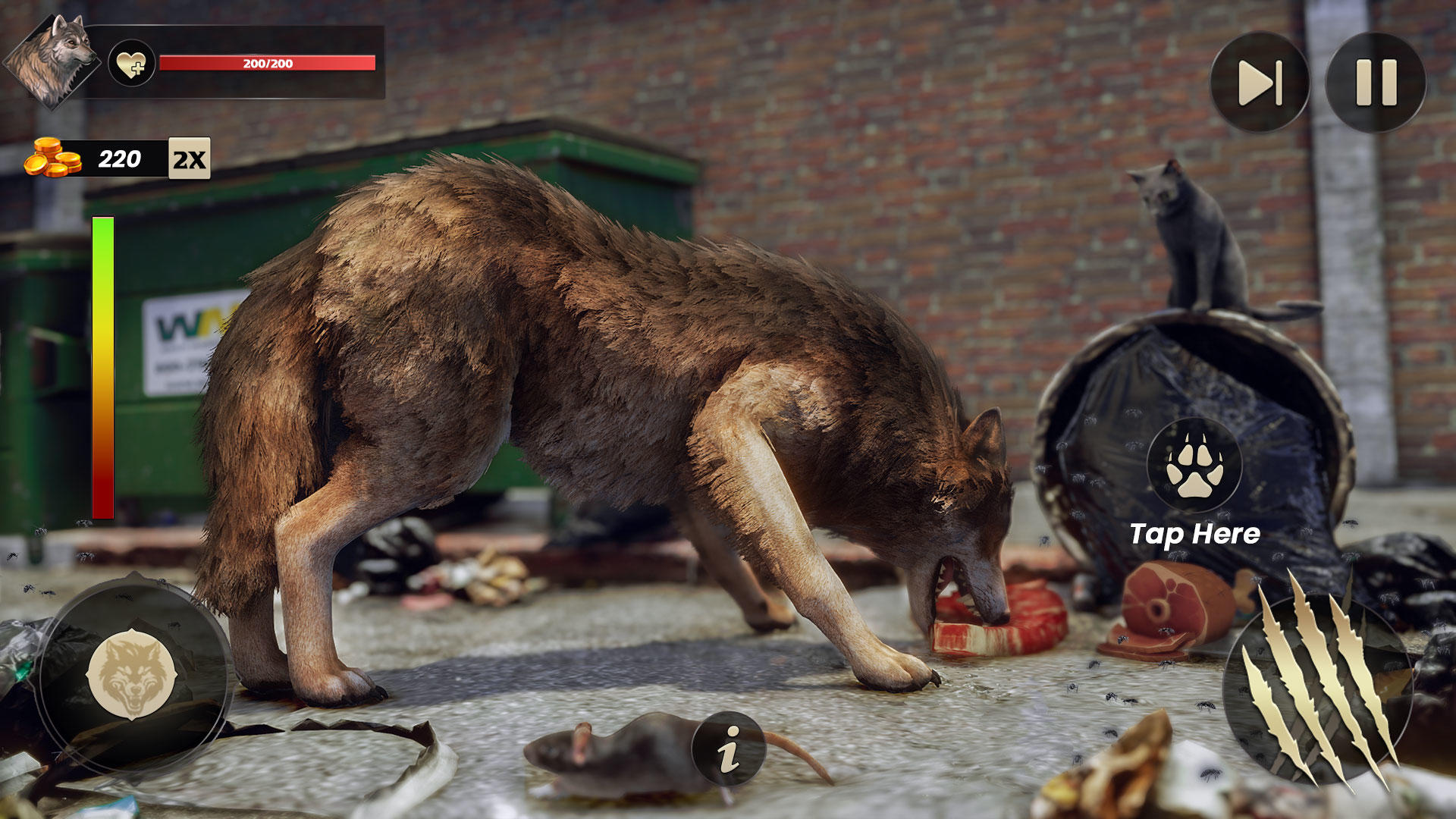 Wild Wolf Life Simulator Game ภาพหน้าจอเกม