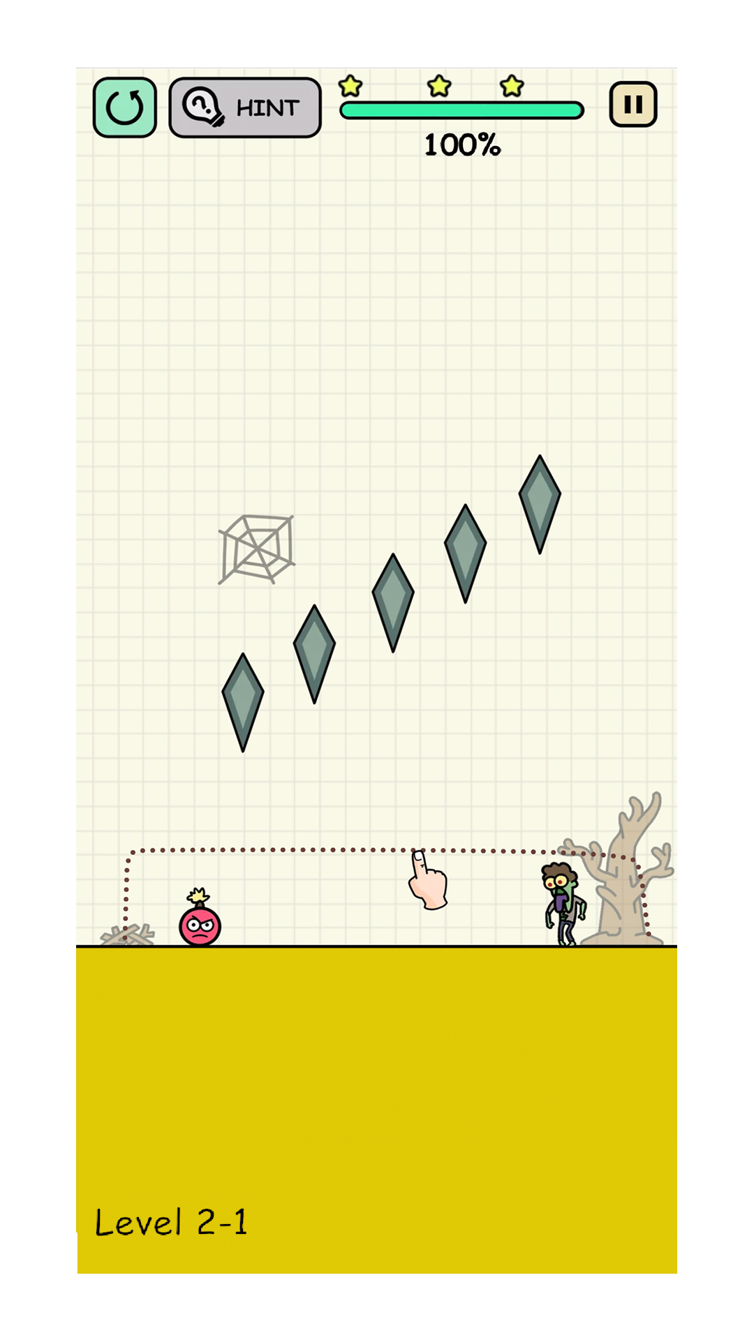 Brain On in Boomb Zombie War Game Screenshot