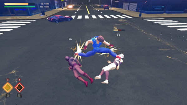 Screenshot of the video of Karate Punk