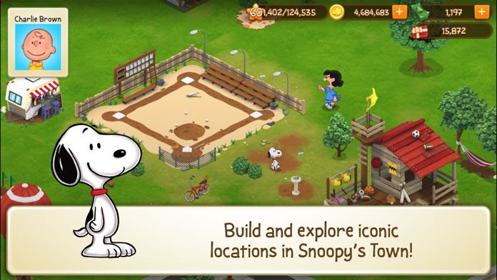 Peanuts: Snoopy Town Tale ภาพหน้าจอเกม