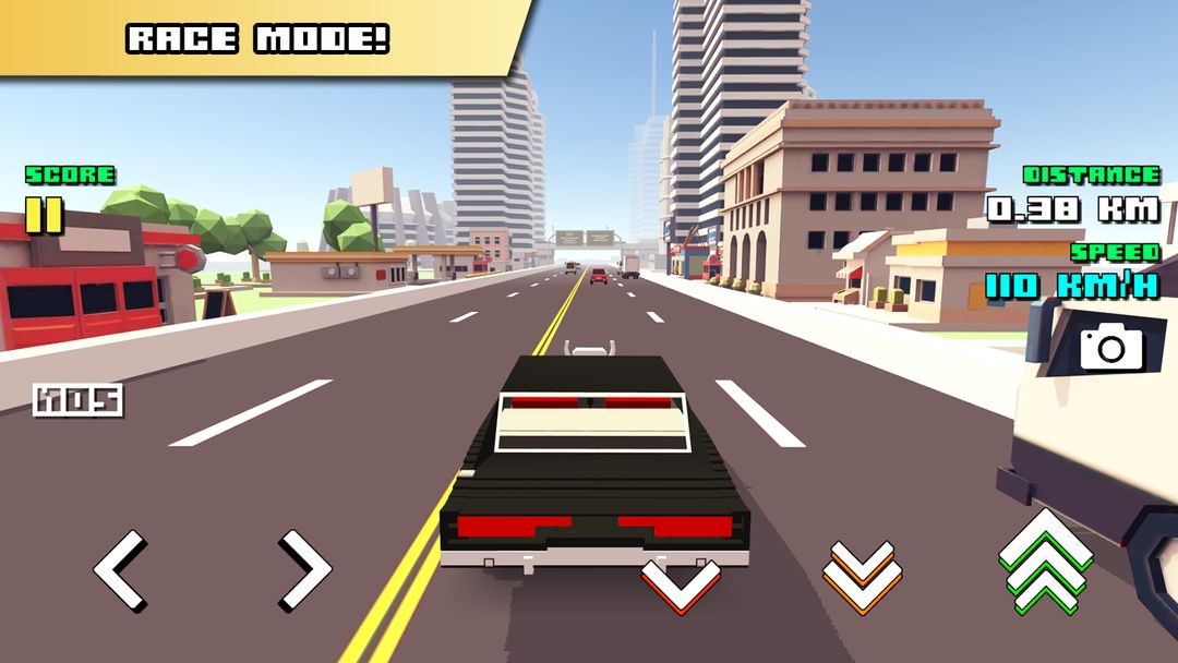 Screenshot of Blocky Car Racer - racing game