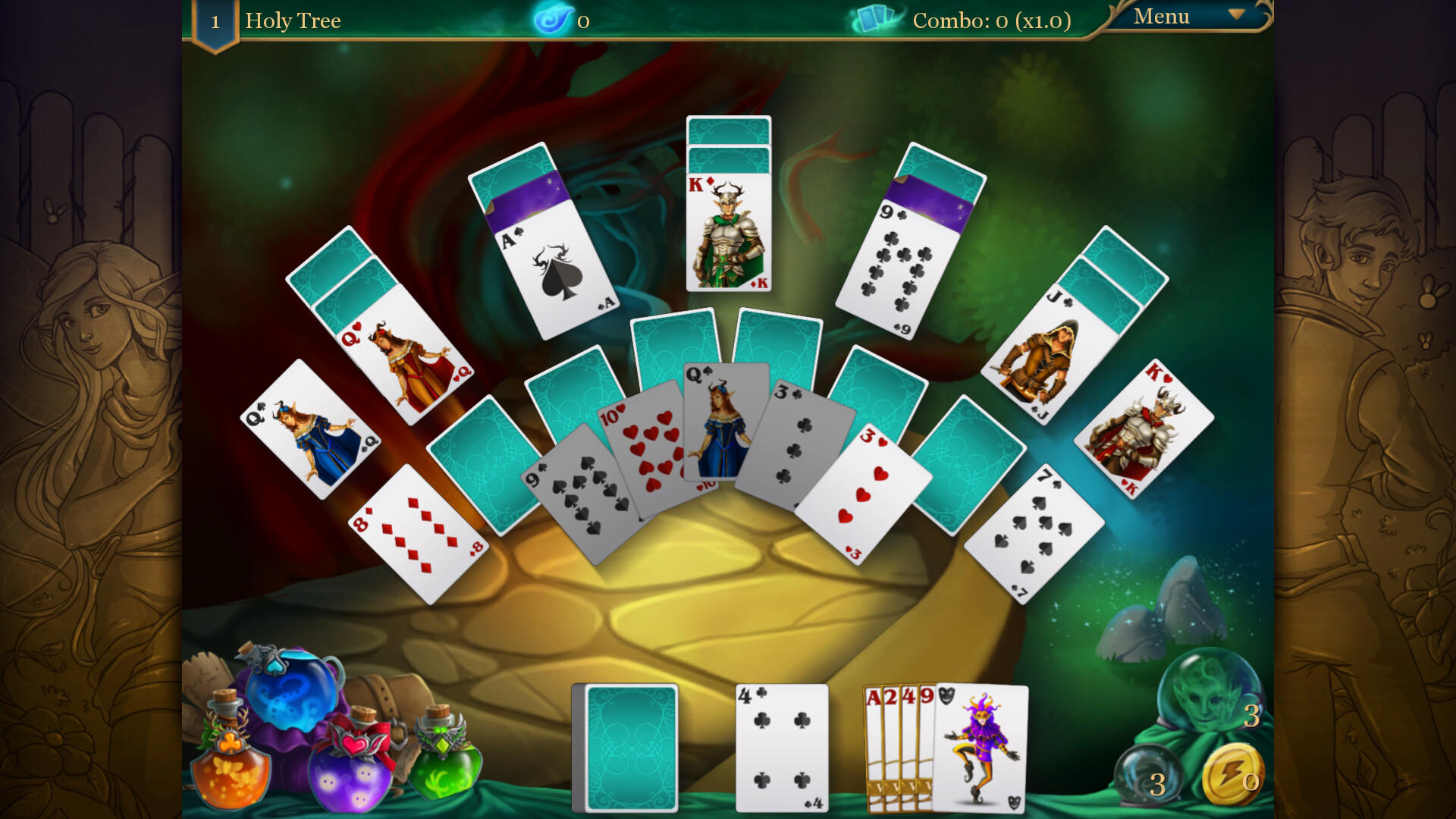 Screenshot 1 of Magic Cards Solitaire 2 - The Fountain of Life 