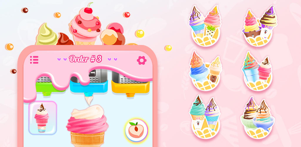 Banner of 做飯遊戲: 做冰淇淋休閒小遊戲 1.4