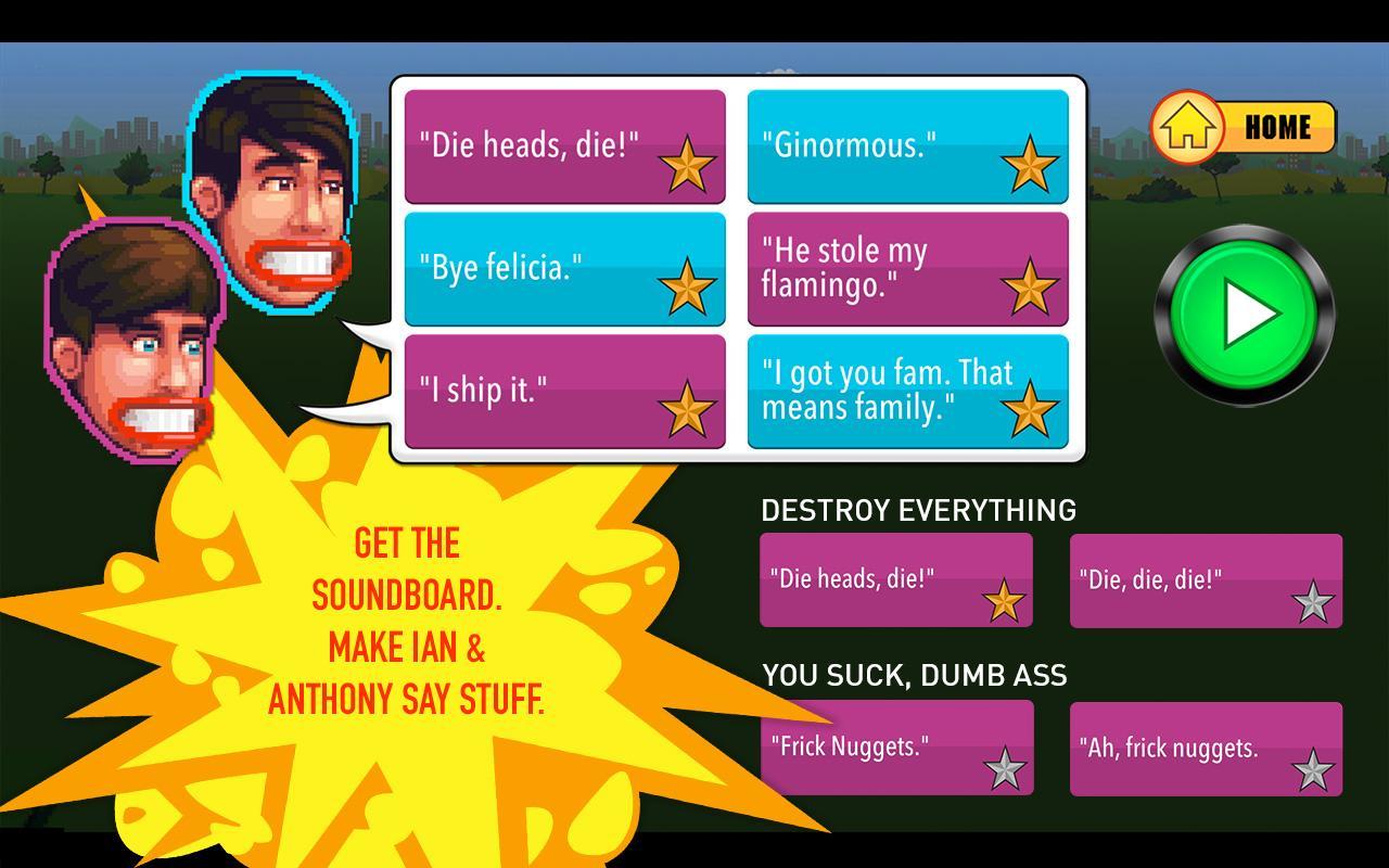 Smosh Super Head Esploder X Game Screenshot