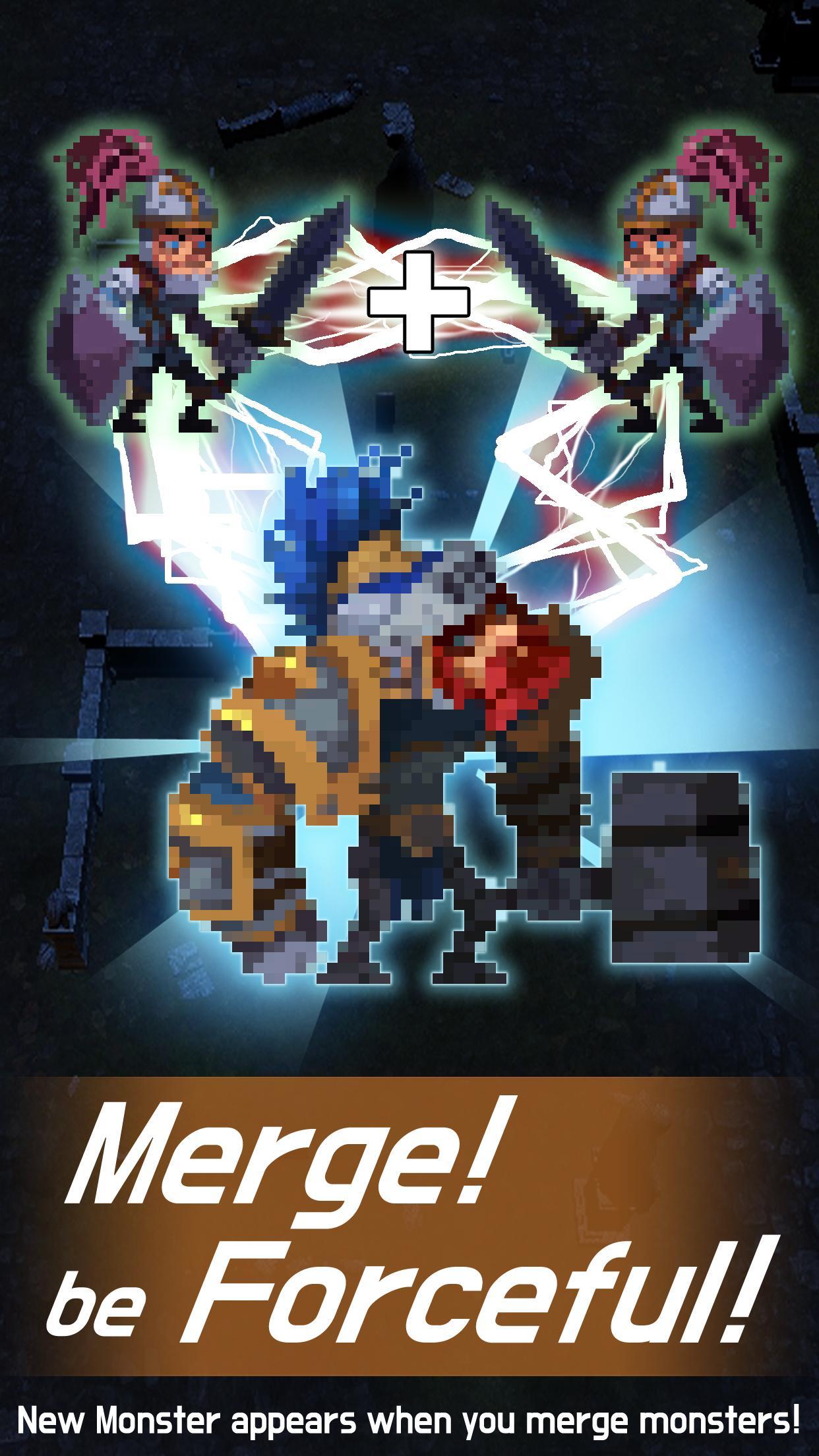 Captura de Tela do Jogo Merge Raid.io - Necromancer Story