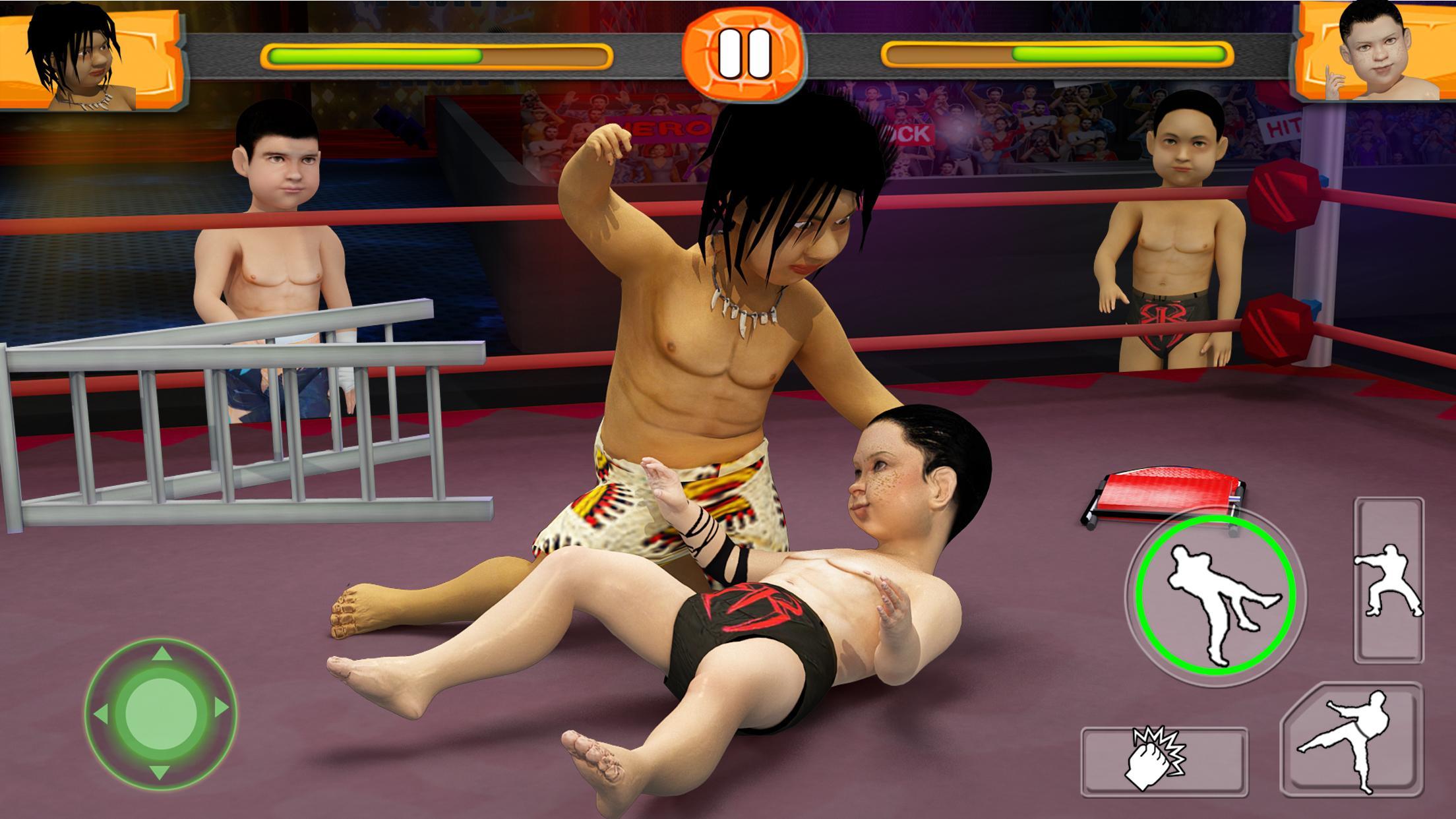 Скриншот игры Dwarf Wrestling: Smack the super junior wrestlers