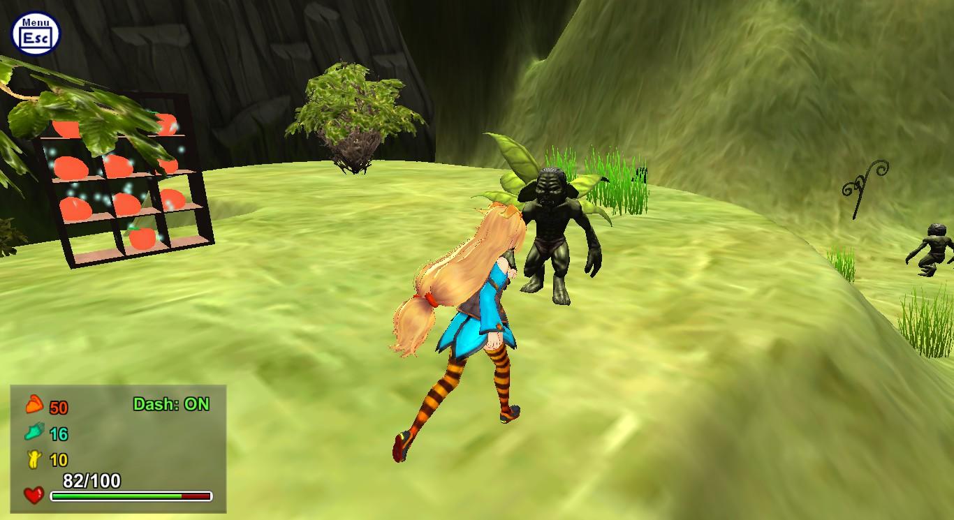 Screenshot of Attack of the Gigant Zombie vs Unity chan