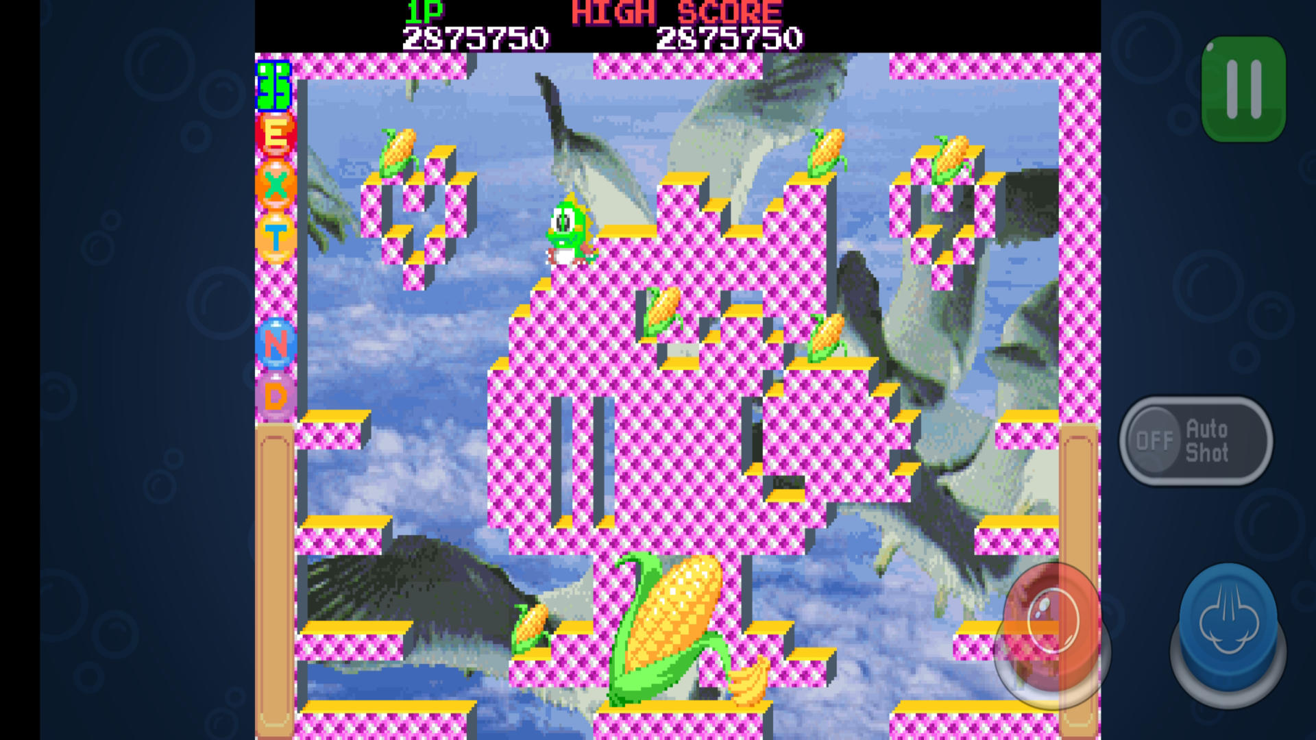 BUBBLE MEMORIES Classic Game Screenshot