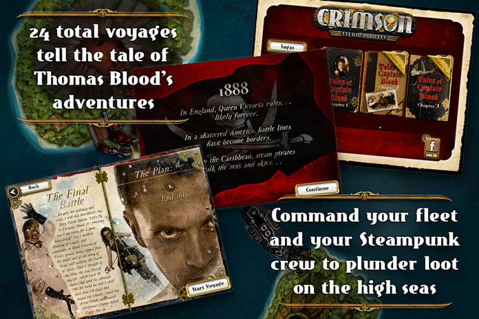 Crimson: Steam Pirates for iPhone screenshot game