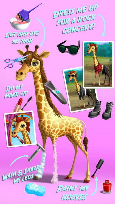 Jungle Animal Hair Salon - Wild Pets Haircut & Style Makeover - No Ads Game Screenshot