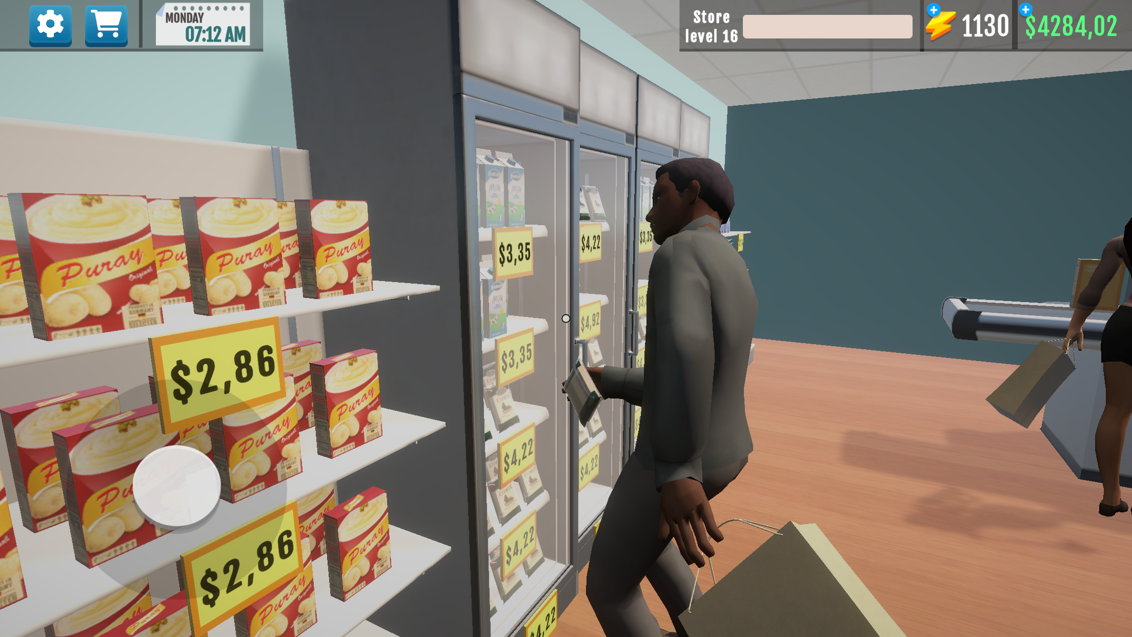 Supermarket Manager Simulator Game Screenshot
