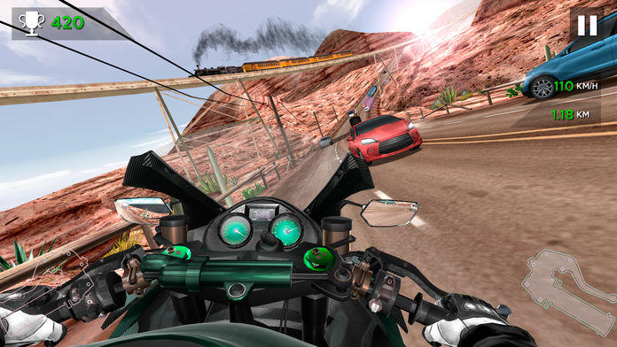 Screenshot 1 of Motocycliste dans le trafic 