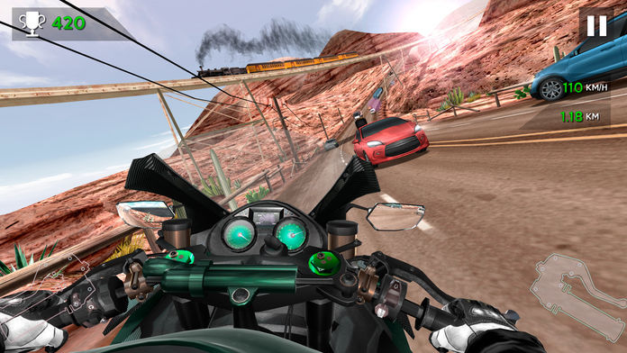 Screenshot 1 of Moto Rider ในการจราจร 